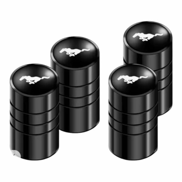 Stylish Ford Mustang Emblem Valve Caps - Enhance Your Ride