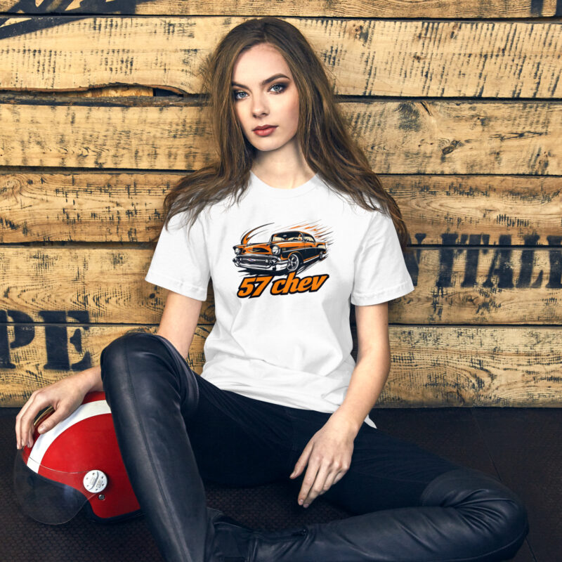 Classic 1957 "Shoebox Chevys" T-Shirt | Vintage Car Apparel for Enthusiasts - Image 2
